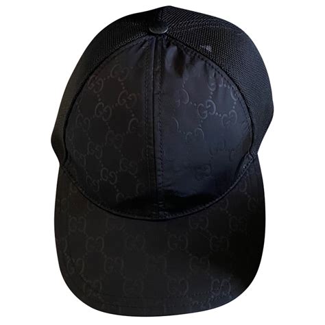 casquette gucci noir nylon|men's Gucci hats.